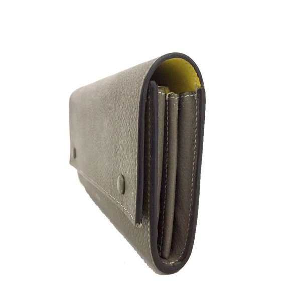 CELINE Large Flap Leather Long Bifold Wallet - Picture 3 of 8